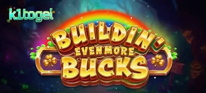 Tampilan visual slot Buildin’ Even More Bucks dengan tema konstruksi harta karun.